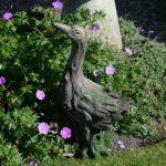 Driftwood Effect Duck Statue Brown