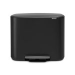 Brabantia Bo Pedal 36 Litre Matt Black Bin Black