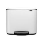 Brabantia Bo Pedal 3 x 11 Litre White Bin White