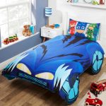PJ Masks Catboy Blue Car Shaped Single Duvet Cover and Pillowcase Set Blue