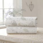 Sleep Tight Pack of Two Moses Basket Fitted Sheets Cream