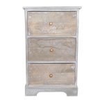 Wooden 3 Drawer Unit Natural
