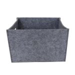 Elements Grey Felt Basket Grey