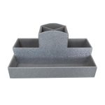 Large Make Up Holder Silver