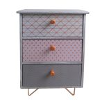 3 Drawer Accessory Tower Grey