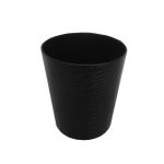 Mock Croc Waste Paper Bin Black