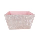 Tapered Velvet Blush Basket Blush