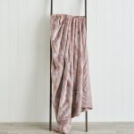 Marble Plush 130cm x 180cm Throw Blush