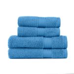 Cornflower Blue Egyptian Cotton 4 Piece Towel Bale Cornflower