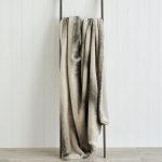Striped Plush 130cm x 180cm Throw Grey