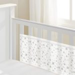 BreathableBaby Twinkle Twinkle Grey 2 Sided Bumper Grey