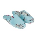 Beautiful Birds Mule Slippers Blue