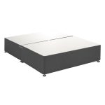 Universal Linen Divan Base – Charcoal Charcoal