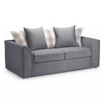 Nevada Fabric 3 Seater Sofa Grey