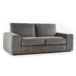 Champ Fabric 3 Seater Sofa Grey