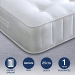Bedmaster Signature Crystal 1400 Tufted Mattress White