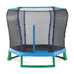 Plum 7ft Blue and Green Junior Jumper Trampoline Blue