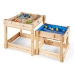 Plum Sandy Bay Wooden Sand Pit and Water Table Natural