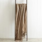Cotton Dot 130cm x 180cm Throw Taupe (Brown)