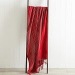 Cotton Dot 130cm x 180cm Throw Red