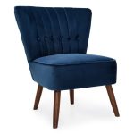 Isla Velvet Cocktail Chair – Midnight Midnight Blue