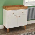 Scandi White Changing Unit White
