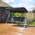3 Seater Swinging Hammock Bench Seat Black