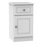 Pembroke Left Hand Bedside Cabinet White