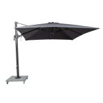 Palermo Cantilever Parasol with LED Strip Light Grey