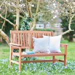 2 Seater Hardwood Garden Patio Bench Brown