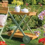 Wheeled Tea Trolley Green