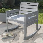 Grey Rocking Chair with Pad Grey