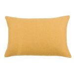 Rectangular Barkweave Ochre Cushion Ochre