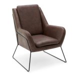 Ferne Metal Framed Chair – Brown Brown