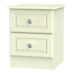 Pembroke Cream 2 Drawer Bedside Cabinet Cream