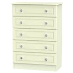 Pembroke Cream 5 Drawer Chest Cream
