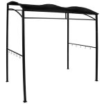 2.4m Rectangular BBQ Gazebo Black