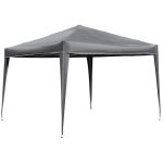 Grey 3m x 3m Pop Up Gazebo Grey