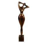 Bronze Modern Art Poser Light Brown