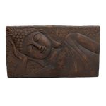 Bronze Buddha Plaque Landscape Brown