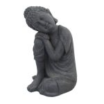 Grey Buddha Crouching Grey