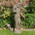 Rust Effect Elizabeth Urn Girl Brown