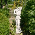 White Stone Effect Elizabeth Urn Girl White