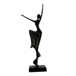 Mocha Alicia Dancer Iron Figurine Brown