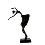 Mocha Natalia Dancer Iron Figurine Brown