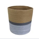 Large Monochrome Rope Basket Natural