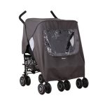 Koo-di Keep Us Dry Double Stroller Rain Cover Black