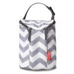 Skip Hop Grab And Go Chevron Double Bottle Bag Grey