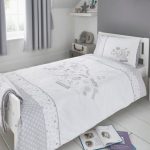 Disney Dumbo Cot Bed Duvet Cover and Pillowcase Set Grey