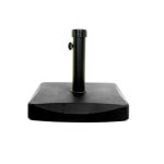 Black Square Polycrete 25kg Parasol Base Black